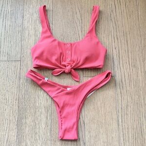 Body Glove Pink Bikini Top Size S  - Bottom Size XS - NWT